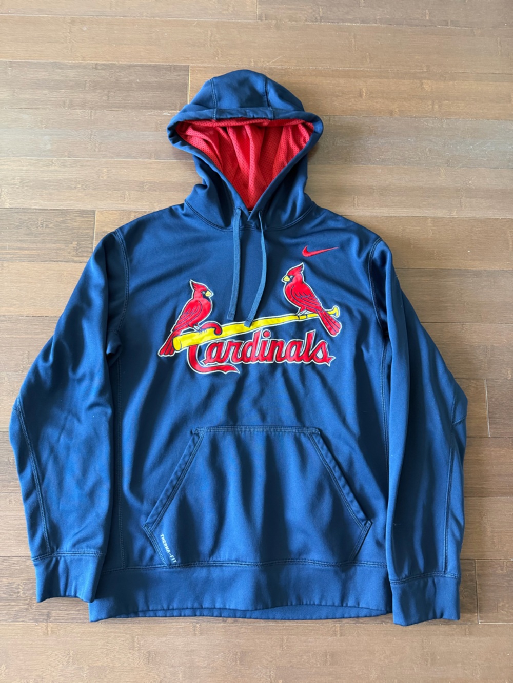 Nike ThermaFit Navy St. Louis Cardinals Hoodie
